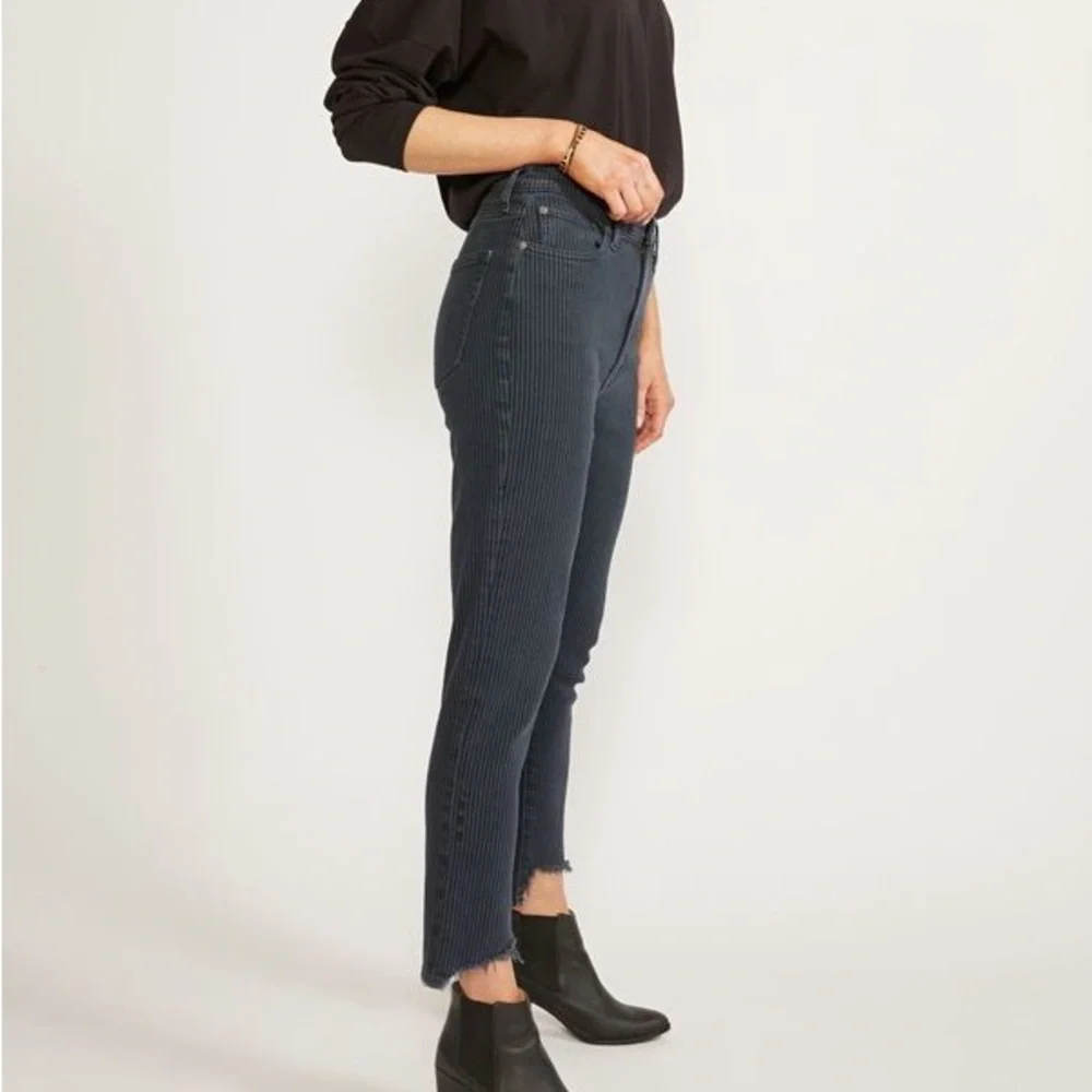 ETICA women’s SCARLET MID RISE SLIM IN NIGHT STRIPE
